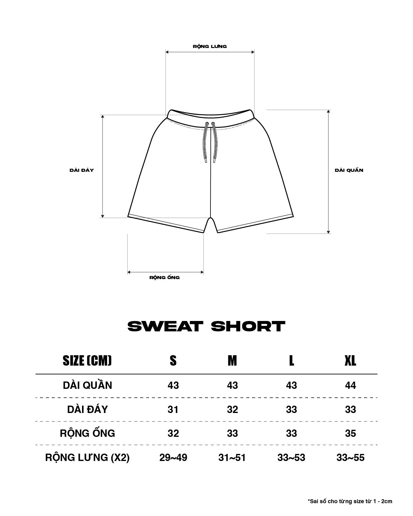 SWEAT SHORT - GREY HEATHER