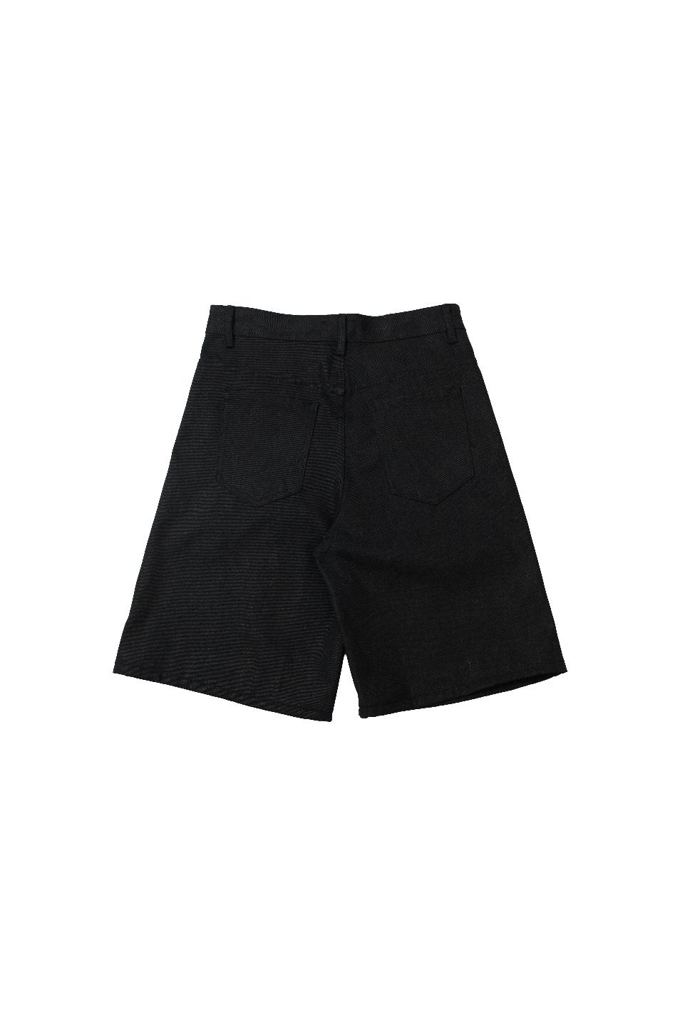 TUMS DENIM SHORT - BLACK
