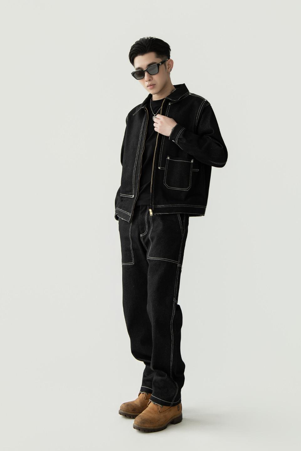 2 TYPE DENIM JACKET - WHITE