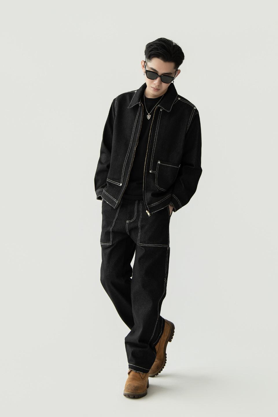 2 TYPE DENIM JACKET - WHITE