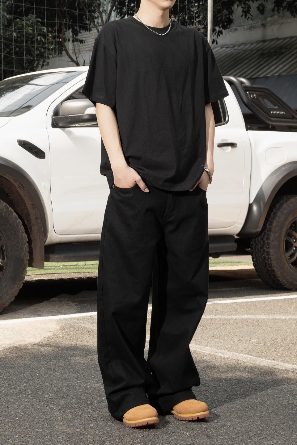 ESSENTIAL WIDELEG PANT - BLACK