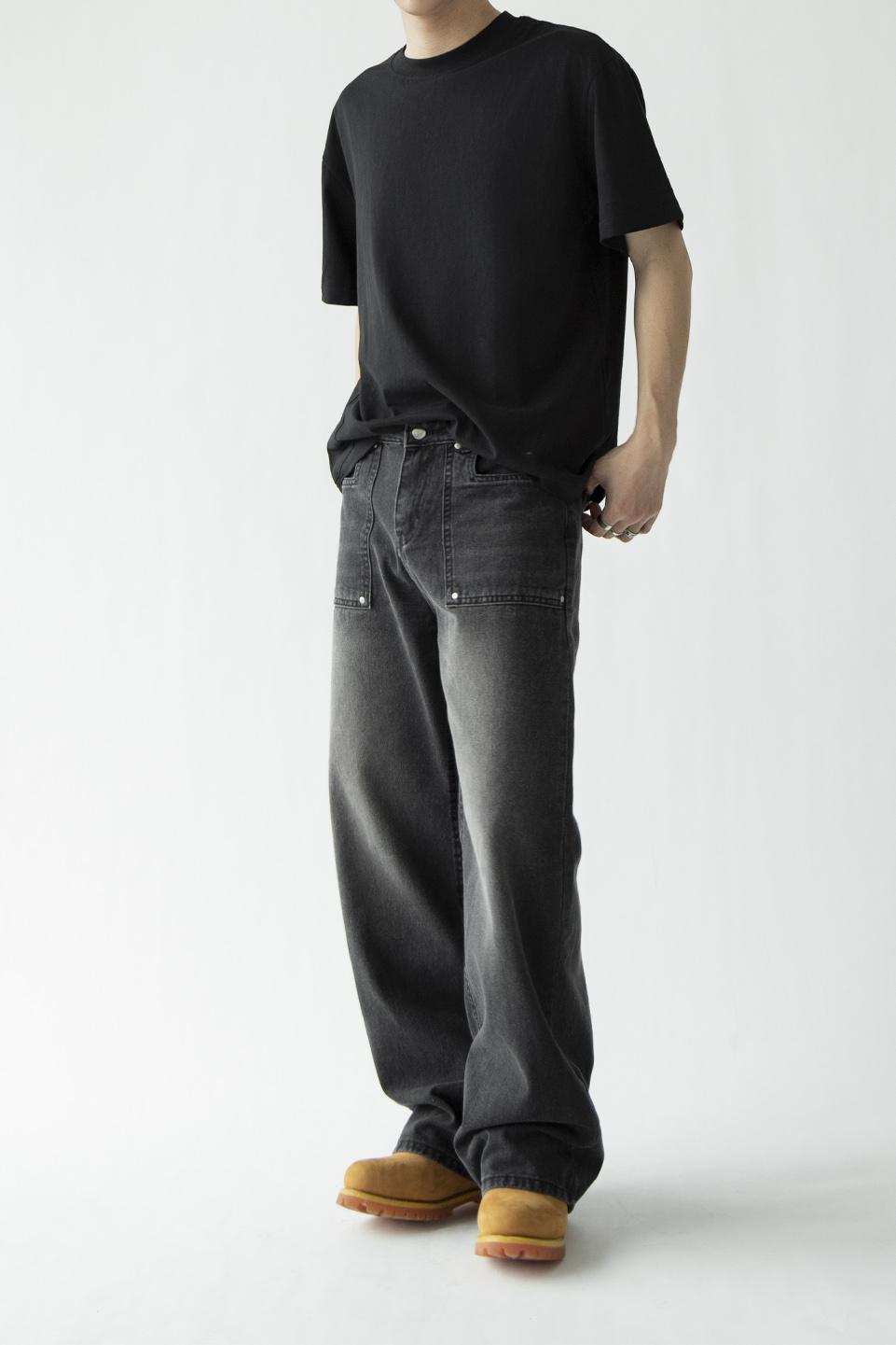 STRAIGHT DENIM - GREY SMOKE
