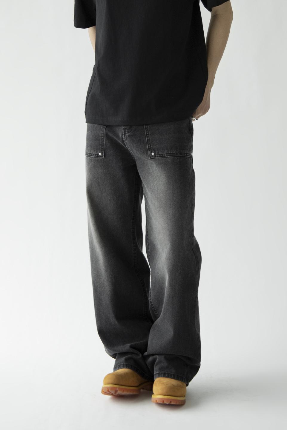 STRAIGHT DENIM - GREY SMOKE