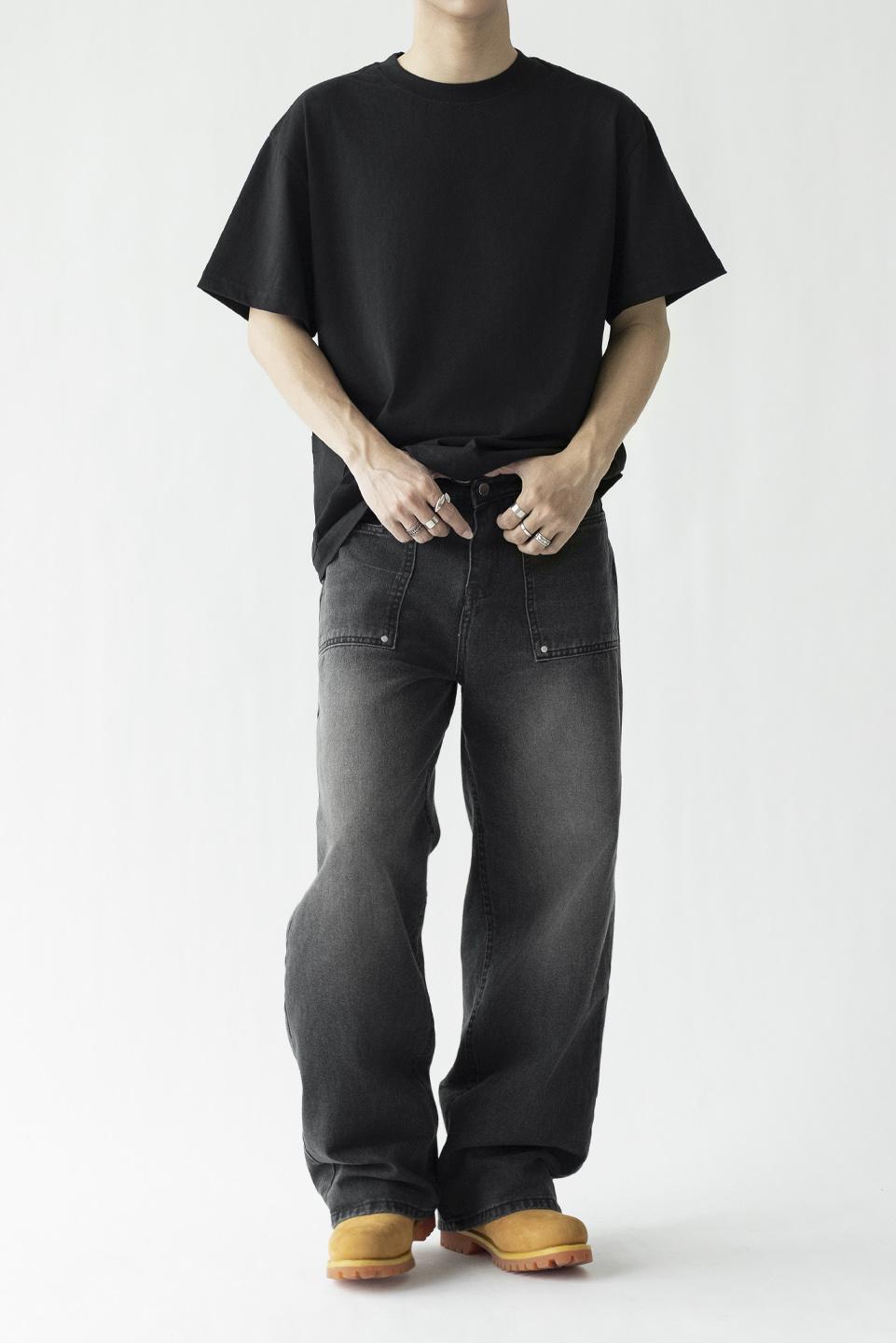 STRAIGHT DENIM - GREY SMOKE