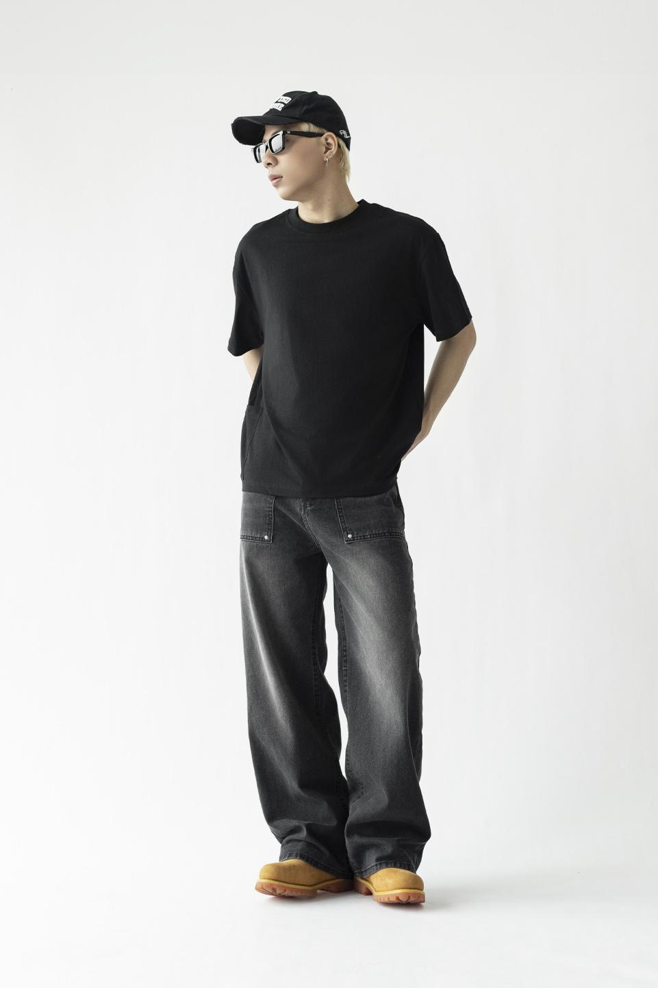 STRAIGHT DENIM - GREY SMOKE