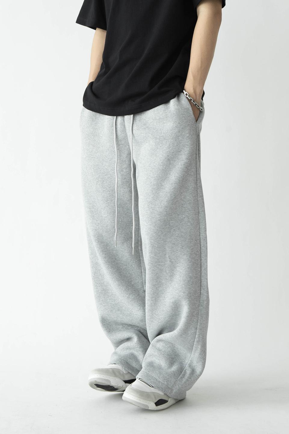 SWEAT WIDE PANT - GREY