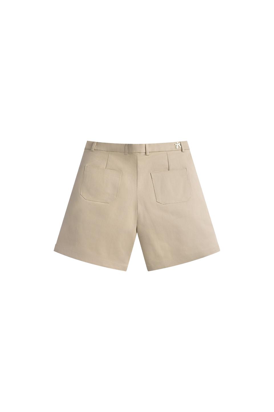 TUMS PLEATED SHORT - SandStone