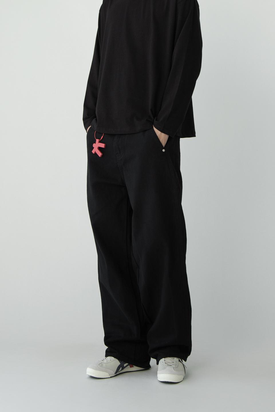 TUMS BARREL TWILL PANT - Black