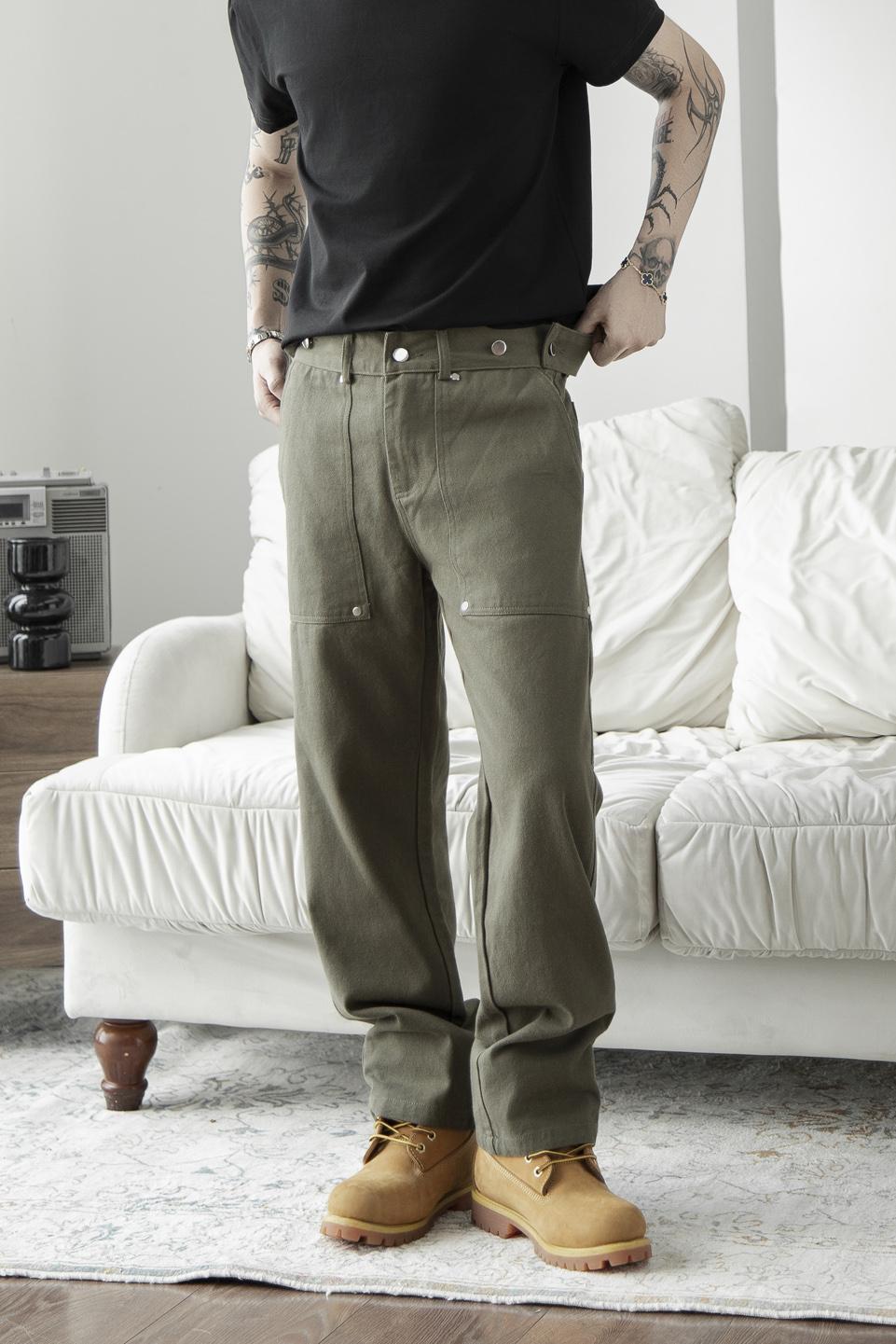 TWILL SLIM PANT - PLAIN