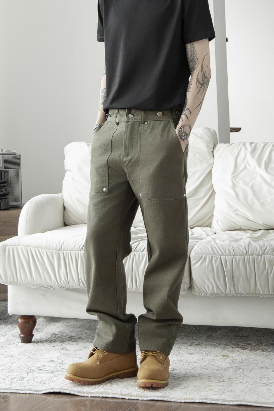 TWILL SLIM PANT - PLAIN