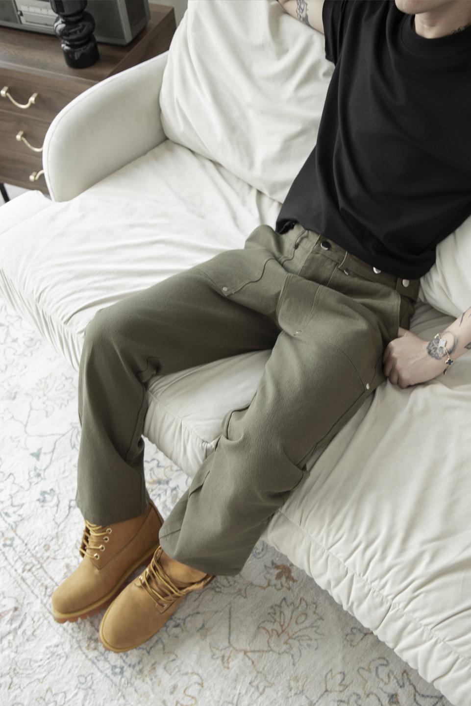 TWILL SLIM PANT - PLAIN